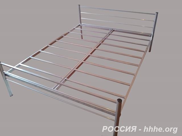 Со сварной сеткой кровати металлические, со спинкой из ЛДСП