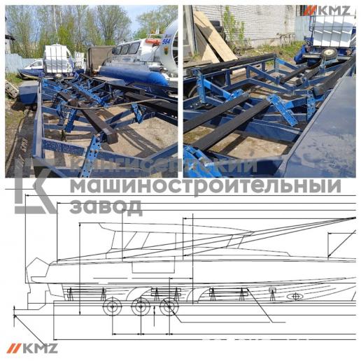 Производство портовых телег для водной техники