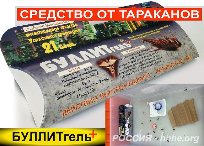Средство от тараканов БУЛЛИТ гель