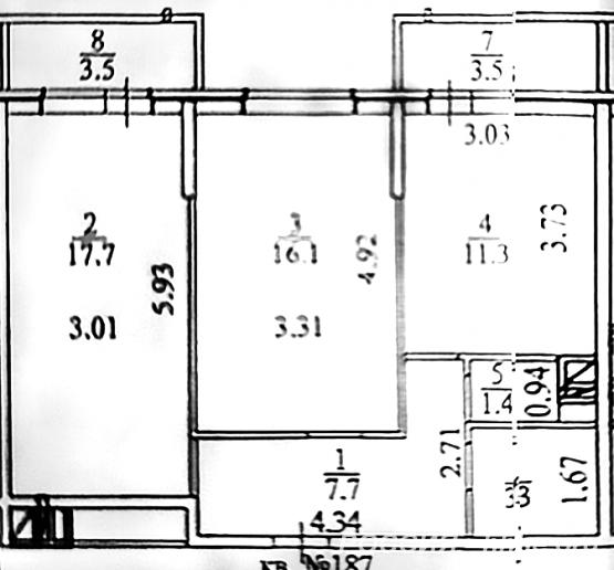 Продаю 2-комн квартиру 65 кв м