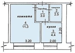 Продаю 1-комн квартиру 22 кв м