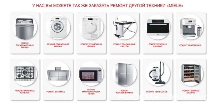 Ремонт Miele в Москве любая бытовая техника